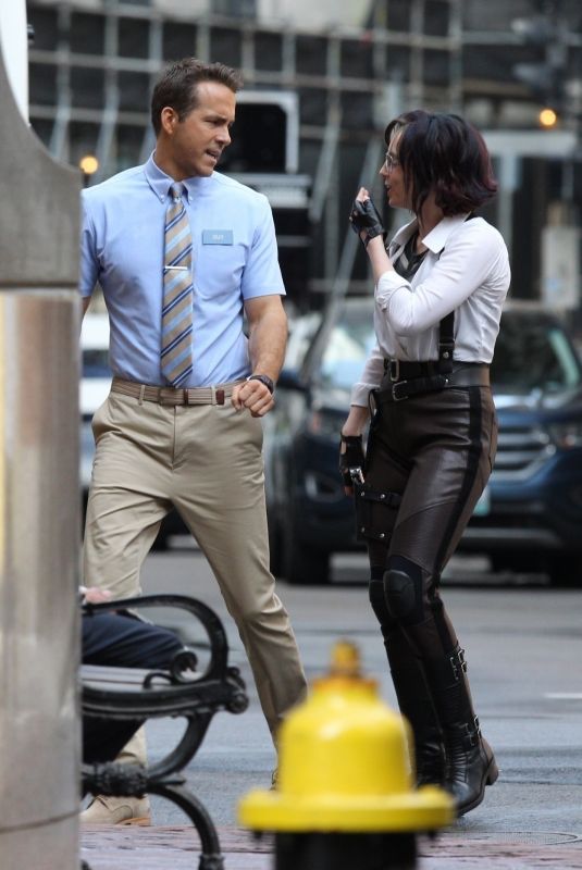 JODIE COMER on the Set of Free Guy in Boston 05/20/2019