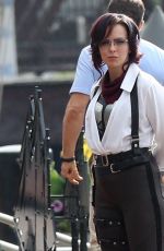 JODIE COMER on the Set of Free Guy in Boston 05/30/2019