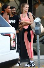 JOSEPHINE SKRIVER Leaves Dogpound Gym in Los Angeles 06/15/2019