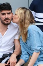 JOY ESTHER and Andrea Condorelli at 2019 French Tennis Open at Roland Garros in Paris 06/04/2019