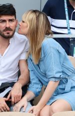 JOY ESTHER and Andrea Condorelli at 2019 French Tennis Open at Roland Garros in Paris 06/04/2019