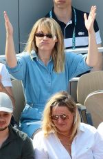 JOY ESTHER and Andrea Condorelli at 2019 French Tennis Open at Roland Garros in Paris 06/04/2019