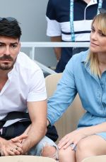 JOY ESTHER and Andrea Condorelli at 2019 French Tennis Open at Roland Garros in Paris 06/04/2019