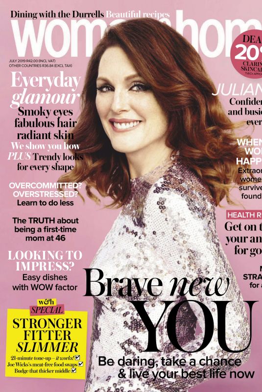 JULIANNE MOORE in Woman and Home, South Africa July 2019