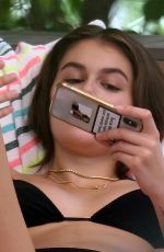 KAIA GERBER and CINDY CRAWFORD in Bikinis at a Pool in Miami 06/22/2019