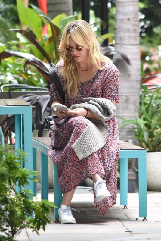 KALEY CUCOCO on Her Phone in Los Angeles 06/24/2019