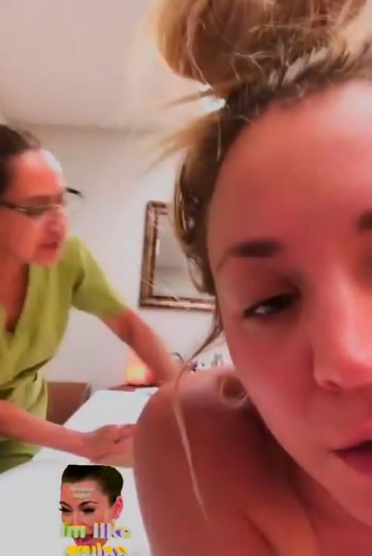 KALEY CUOCO Getting Some Medical Treatment – Instagram Videos 06/25/2019