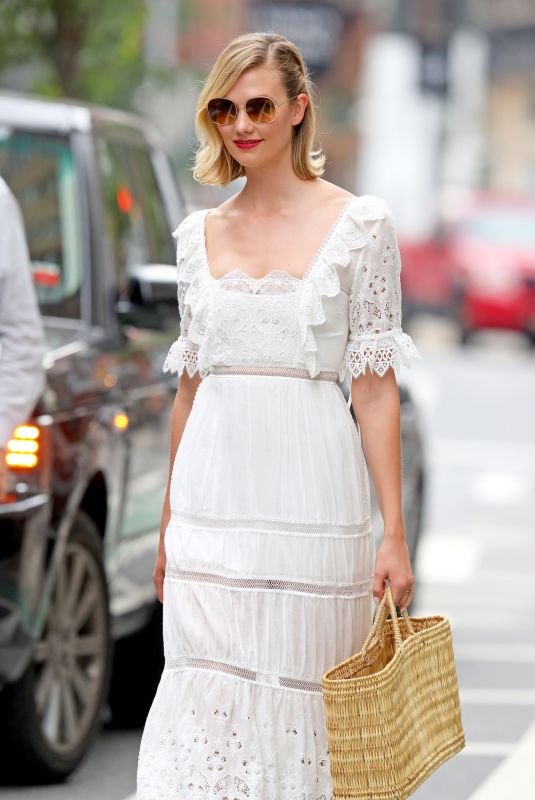 KARLIE KLOSS Out and About in New York 06/16/2019