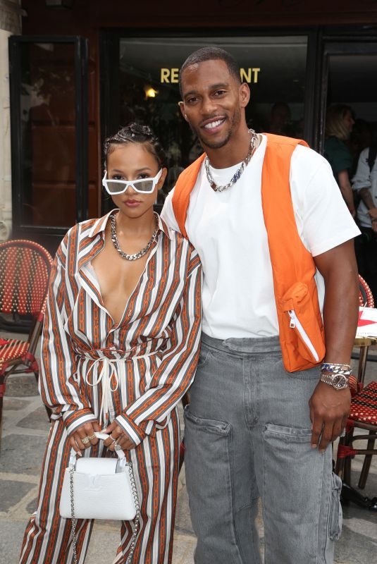 KARRUECHE TRAN and Victor Cruz at Louis Vuitton Menswear Spring/Summer 2020 Show in Paris 06/20/2019