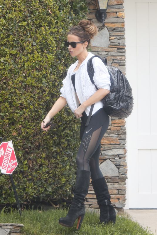 KATE BECKINSALE Leaves Her Home in Los Angeles 06/20/2019