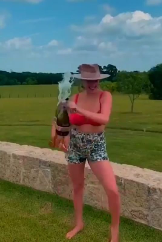 KATE UPTON Popping Champagne - 06/10/2019 Instagram Pictures and Video