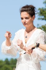 KATIE HOLMES at Jungle Book Jive Photocall at Lion King Festival at Disneyland Paris 06/29/2019