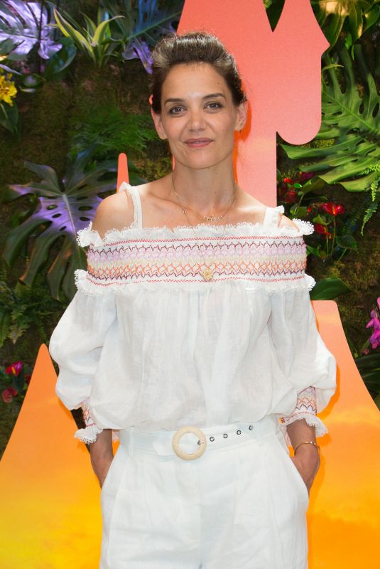 KATIE HOLMES at Jungle Book Jive Photocall at Lion King Festival at Disneyland Paris 06/29/2019
