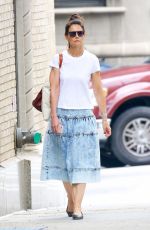 KATIE HOLMES Out in New York 06/14/2019