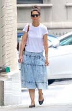 KATIE HOLMES Out in New York 06/14/2019
