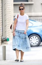KATIE HOLMES Out in New York 06/14/2019