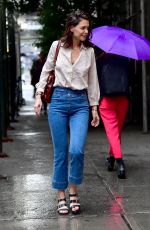 KATIE HOLMES Out in New York 06/18/2019