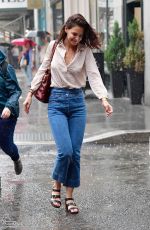 KATIE HOLMES Out in New York 06/18/2019