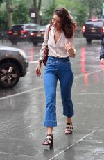 KATIE HOLMES Out in New York 06/18/2019