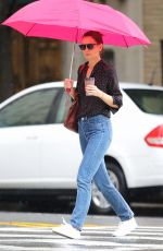 KATIE HOLMES Out in New York 06/20/2019
