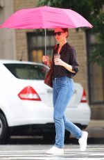 KATIE HOLMES Out in New York 06/20/2019