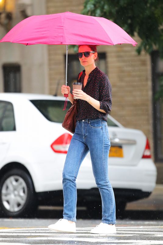 KATIE HOLMES Out in New York 06/20/2019