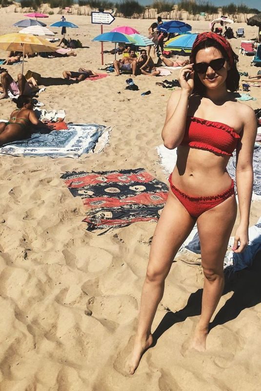 KATIE STEVENS in Bikini at a Beach in Portugal 06/01/2019.