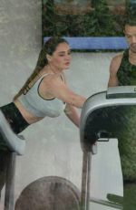 KELLY BROOK Workout at a Gym in Kent 06/09/2019
