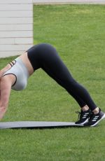 KELLY BROOK Workout at a Gym in Kent 06/09/2019