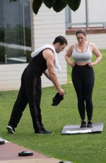 KELLY BROOK Workout at a Gym in Kent 06/09/2019