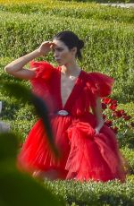 KENDALL JENNER on the Set of a Photoshoot in Rome 06/04/2019