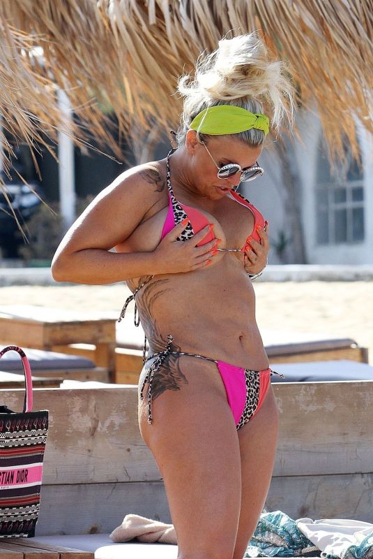 KERRY KATONA in Bikini at a Beach on Mykonos Island 06/20/2019