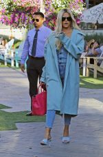 KHLOE KARDASHIAN in Double Denim Arrives at a Studio in Los Angeles 06/19/2019