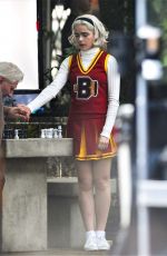 KIERNAN SHIPKA on the Set of Chilling Adventures of Sabrina in Vancouver 06/12/2019