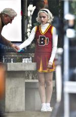 KIERNAN SHIPKA on the Set of Chilling Adventures of Sabrina in Vancouver 06/12/2019
