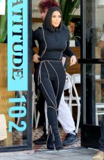 KIM and KOURTNEY KARDASHIAN at Cafe Gratitude in Los Angeles 06/05/2019