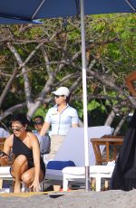 KIM and KOURTNEY KARDASHIAN in Bikinis on Vacation in Costa Rica 06/20/2019