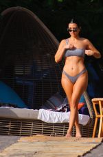 KIM and KOURTNEY KARDASHIAN in Bikinis on Vacation in Costa Rica 06/20/2019