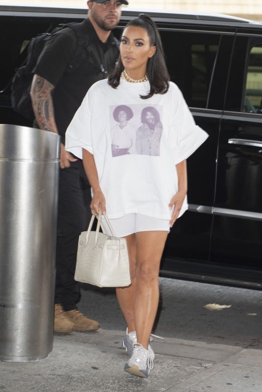 KIM KARDASHIAN at JFK Airport in New York 06/25/2019