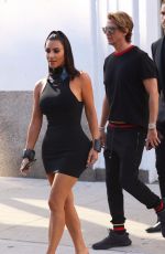 KIM KARDASHIAN in Tight Short Dress Out in New York 06/25/2019