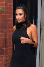 KIM KARDASHIAN in Tight Short Dress Out in New York 06/25/2019