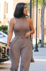 KIM KARDASHIAN in Tight Top Out in Los Angeles 06/17/2019
