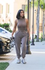 KIM KARDASHIAN in Tight Top Out in Los Angeles 06/17/2019