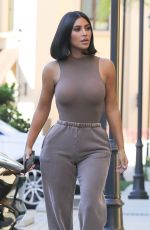 KIM KARDASHIAN in Tight Top Out in Los Angeles 06/17/2019