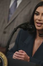 KIM KARDASHIAN Speaks at A Second Chance Hiring and Criminal Justice Reform Event in White House 06/13/2019