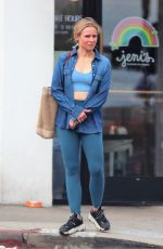 KRISTEN BELLE Leaves a Gym with a Bright Red Face 06/25/2019
