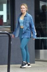 KRISTEN BELLE Leaves a Gym with a Bright Red Face 06/25/2019