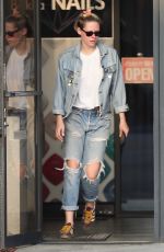 KRISTEN STEWART and STELLA MAXWELL at a Nail Salon in Los Angeles 06/04/2019
