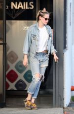 KRISTEN STEWART and STELLA MAXWELL at a Nail Salon in Los Angeles 06/04/2019