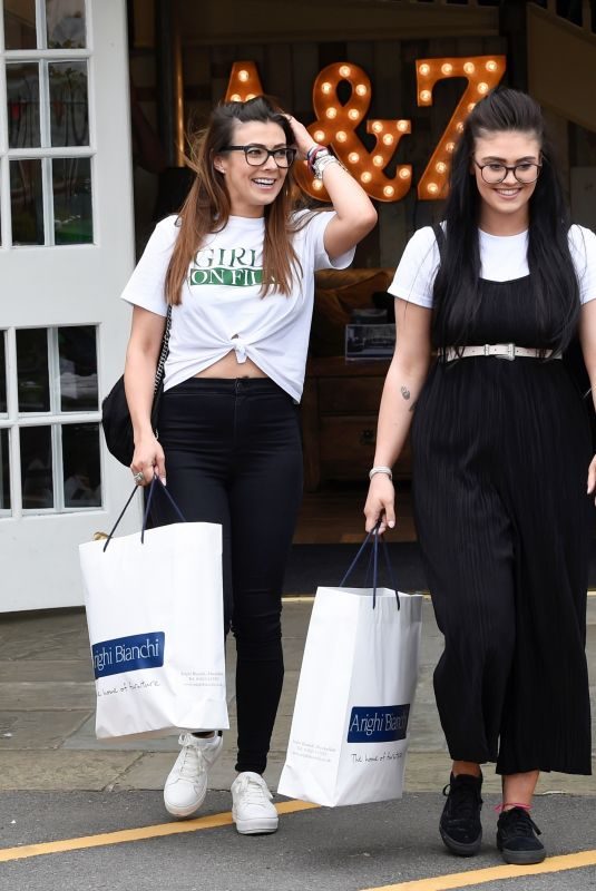 KYM MARSH and EMILY CUNLIFE Leaves Arighi Bianchi at Macclesfield in Cheshire 06/23/2019